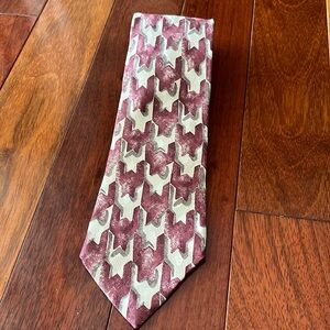 Corporate Cravats Maroon, Gray and Cream 100% Silk Tie